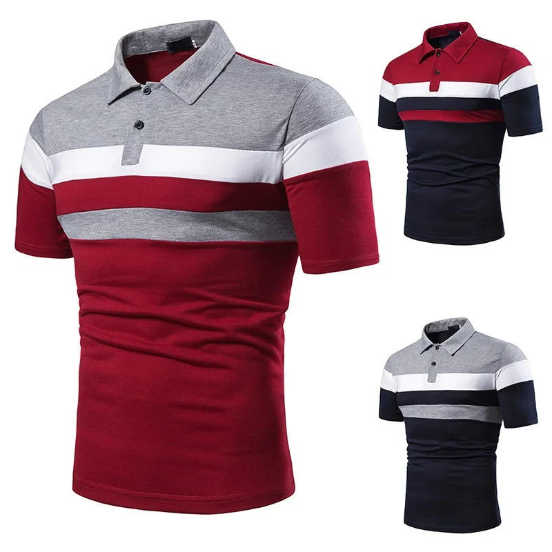 High Quality China manufacturer custom logo man clothes short sleeves slim fit polo t-shirt