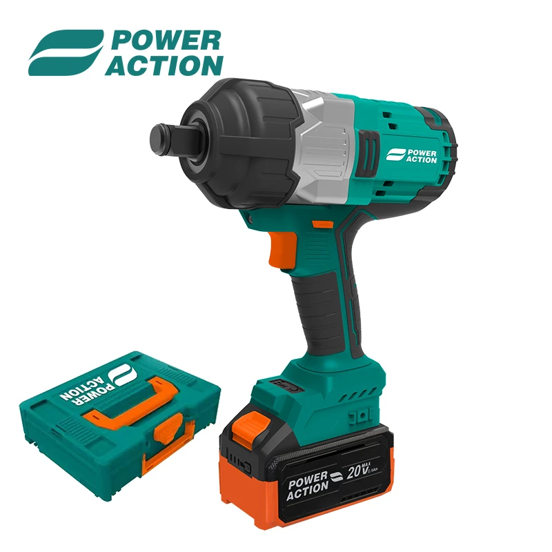 Power Action DC20V Electric Power Cordless Battery Drilling Machine Brushless Drill Impact Wrench
