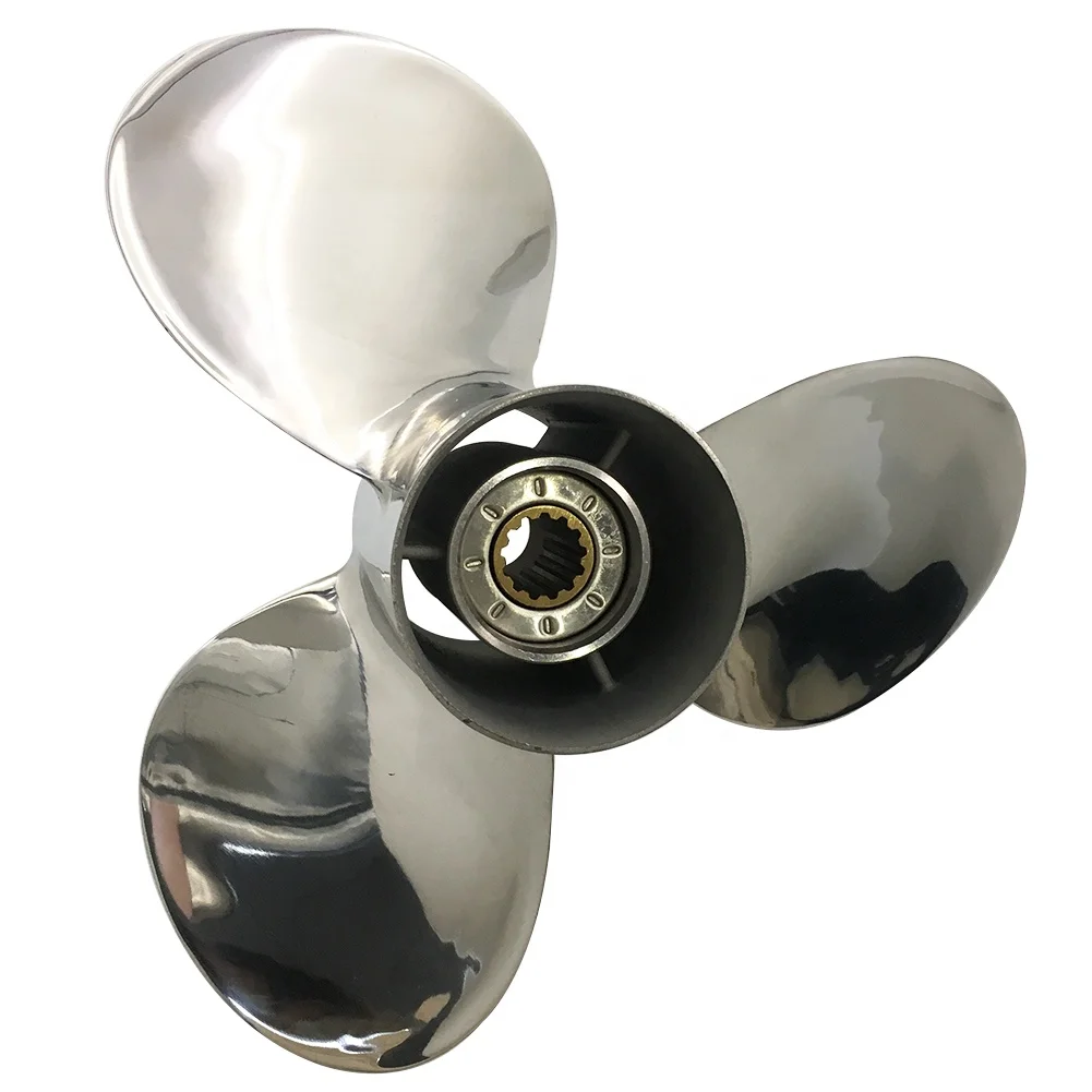 High Polished Stainless Steel Propeller 316/304 Stain Marine Boat Outboard Propeller 3 Blade For YAMAHA Engine P40-P60