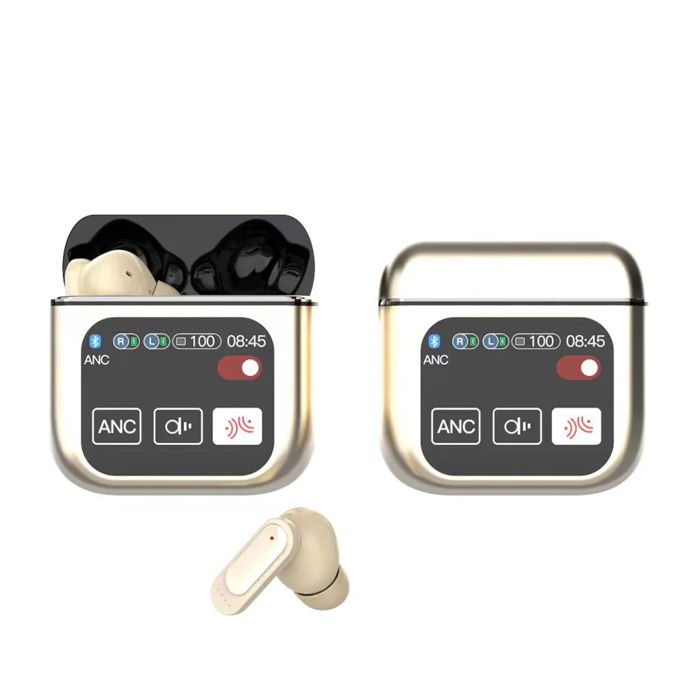 ANC ENC LED Touch Screen SE60 Wireless Headphone TWS Wireless Earphones Active Noise Cancellation Sport Earphone