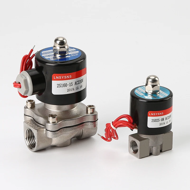 Top fashion water parker 220v ac hydraulic 12v 3 way solenoid valve DC 24V solenoid valve stainless steel
