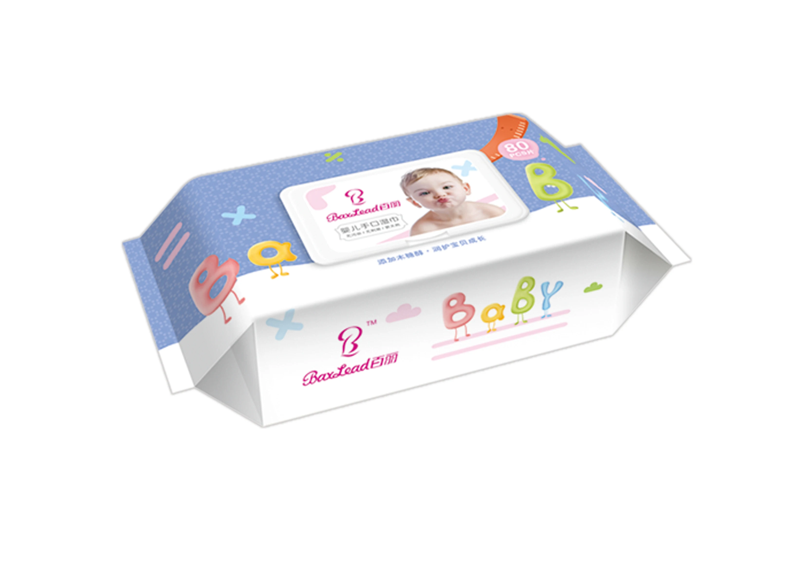 Factory Price Baby Wipe Biodegradable Unscented Baby Cleaning Wipe cotton wet wipes