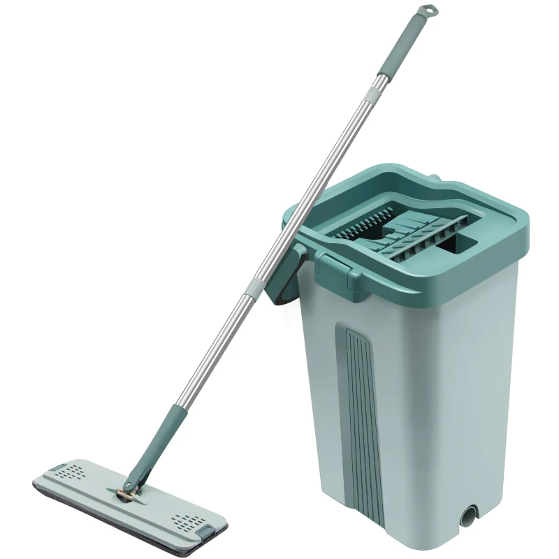 
Wholesale High Quality Home Cleaning Floor Spin Magic Mop with Bucket Set Easy Wet Dry Dust 360 Mops And 