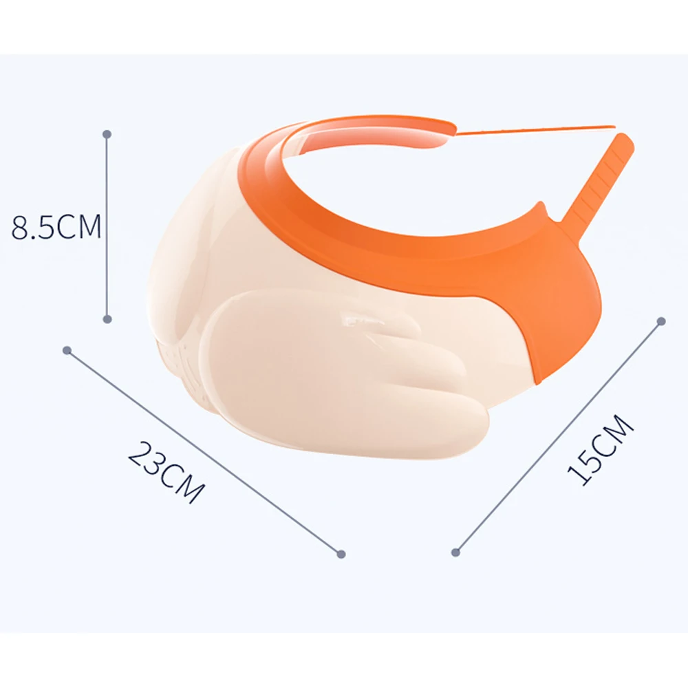 factory supply adjustable soft PP+TPE protect Eyes ears baby  bath bathing visor shower  kids wash hair hat for children babies