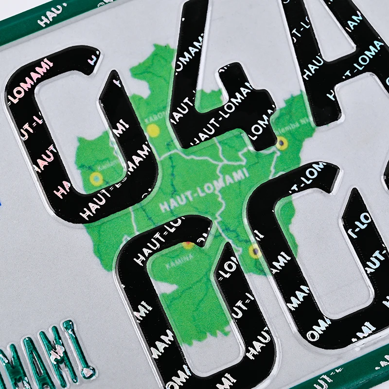 New Arrival Wholesale Custom High Quality Manufacturer Printed Metal Sign Aluminum Reflective Embossed Car Number License Plate