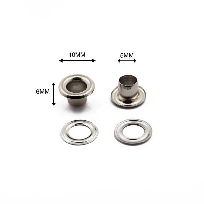 Hot Sale 10mm Different Color Metal Eyelet For Garments Leather Handbag Bag Shoes Purses Eyelet And Grommet
