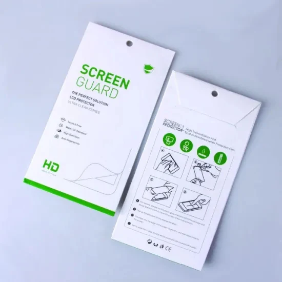 Hot sale custom Logo Packaging Boxes for Tempered Glass Screen Protector Film