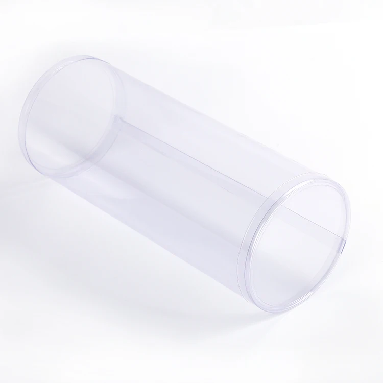 Hot Selling Wholesale Custom Plastic PET PVC PP Clear Transparent Packaging Cylinder Tube Cosmetic Container with Lids
