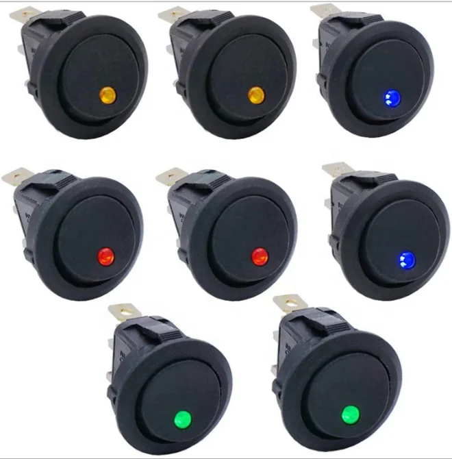 Rocker Button Switch 3 position DPDT on off or on off on for electric control