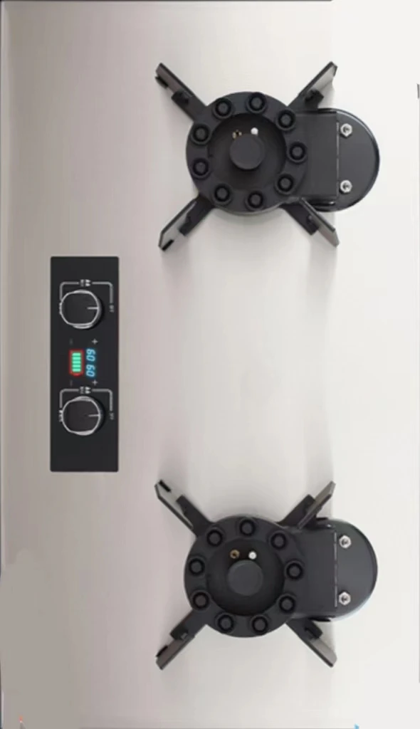 Reversible Converter Head Wholesale Folding Double Fire LPG Natural Gas Stainless Steel Double Burners Card Magnetic Gas Stove