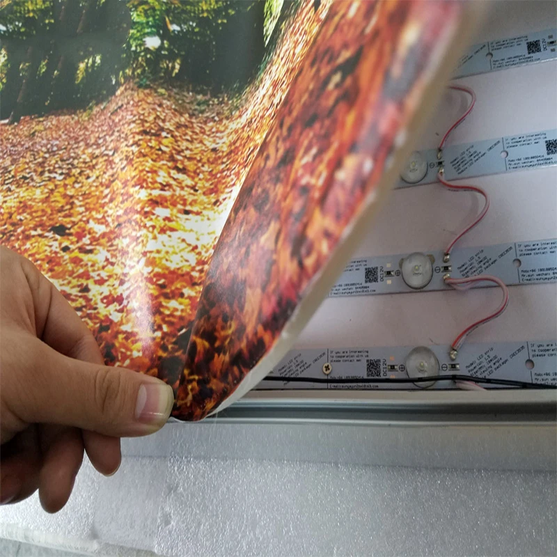 Factory Direct Frame Photography Textile Outdoor Square Once Sided Acrylic Frameless Led Backlit Light Box