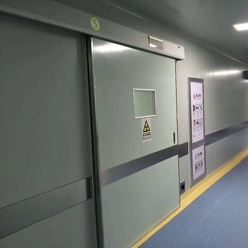 
Медицинская рентгеновская защита от радиографии, электрическая раздвижная свинцовая дверь 