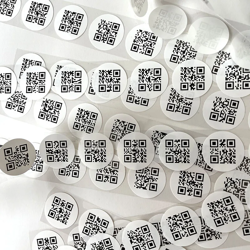 Custom Printing Vinyl Writable White Cooper Paper Sticker Price Barcode Strong Adhesive Label Sticker ROll Manufactory