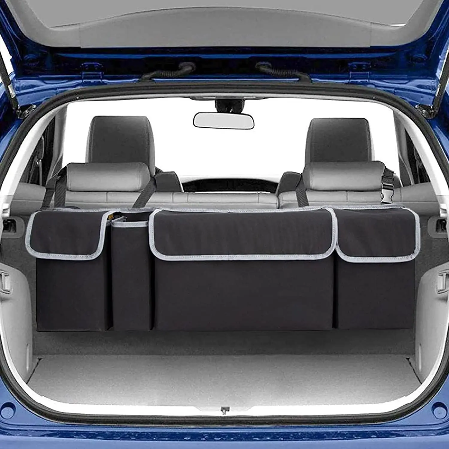 Factory Custom Backseat Hanging Organizer car organizer with 8 Large Storage Bag for SUV Trunk Space Saving Expert