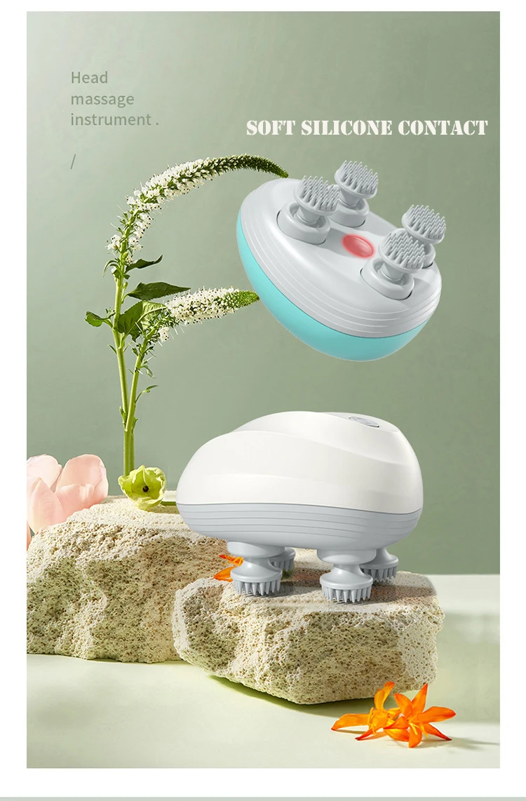 Electric Cat Massager  Health Care Relax Shoulder Neck Deep Tissue Head Scalp Massage Kneading Vibrating Device Body Massager