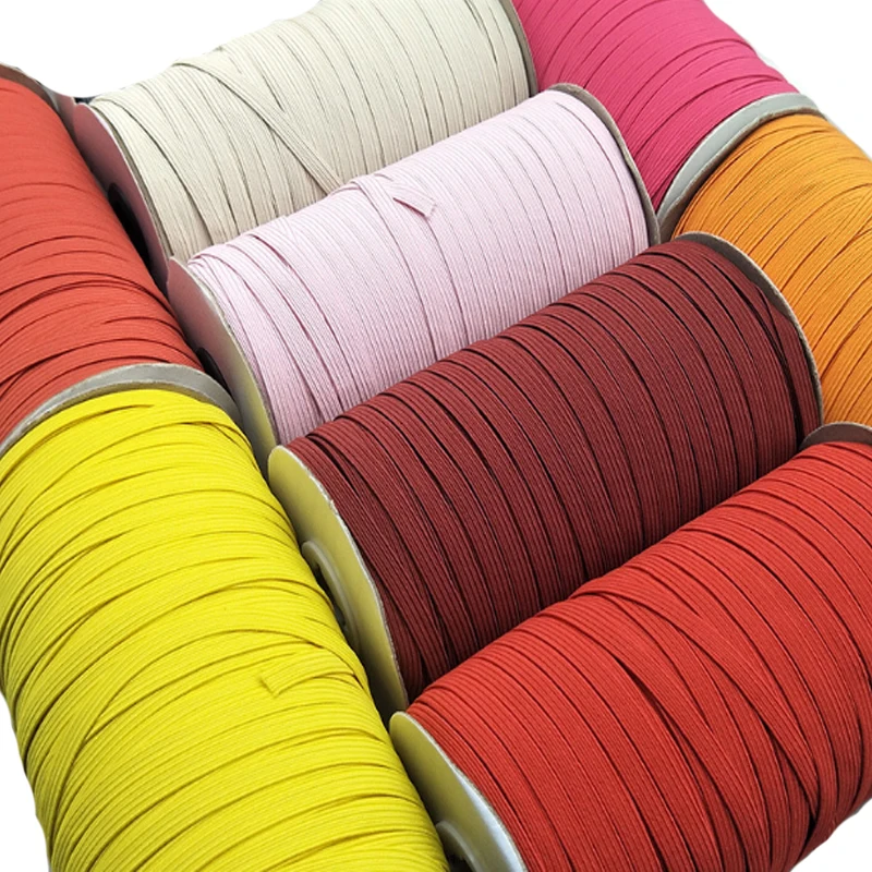 Handaiyanl2 in 1te Black Color Skinny Narrow 3 Lipstick 100% Polyester Elastic Band Garment Bags Home Textile Shoes Webbing