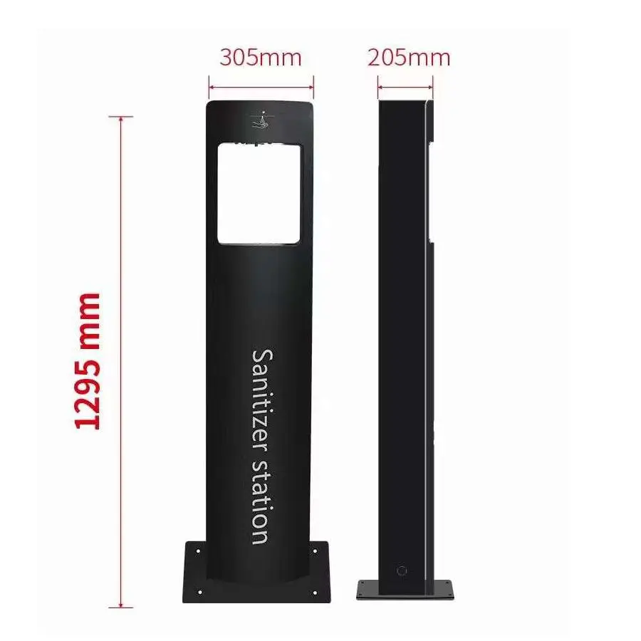 Floor stand metal 5L automatic liquid spray walk through type hygiene cleaning station boot