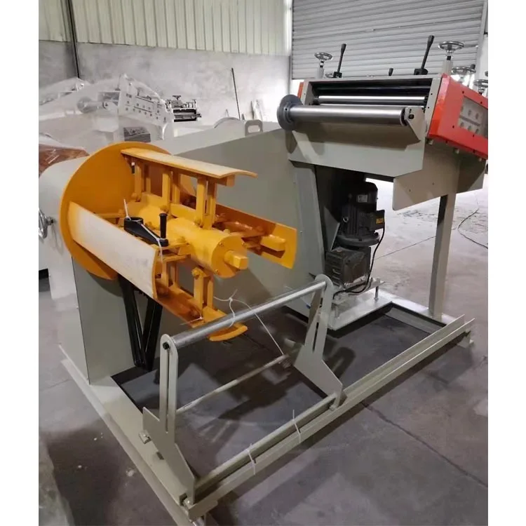 Factory Machinery 600mm Coil Uncoiler Combine Leveling Machine For Power Press Punches