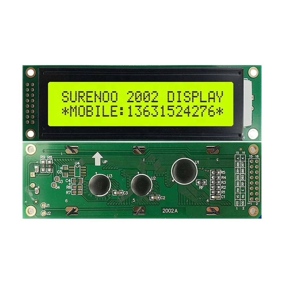 116*37MM 202 2002 20X2 Character LCD Module Display Screen Panel LCM with LED Backlight English Japanese Russian European