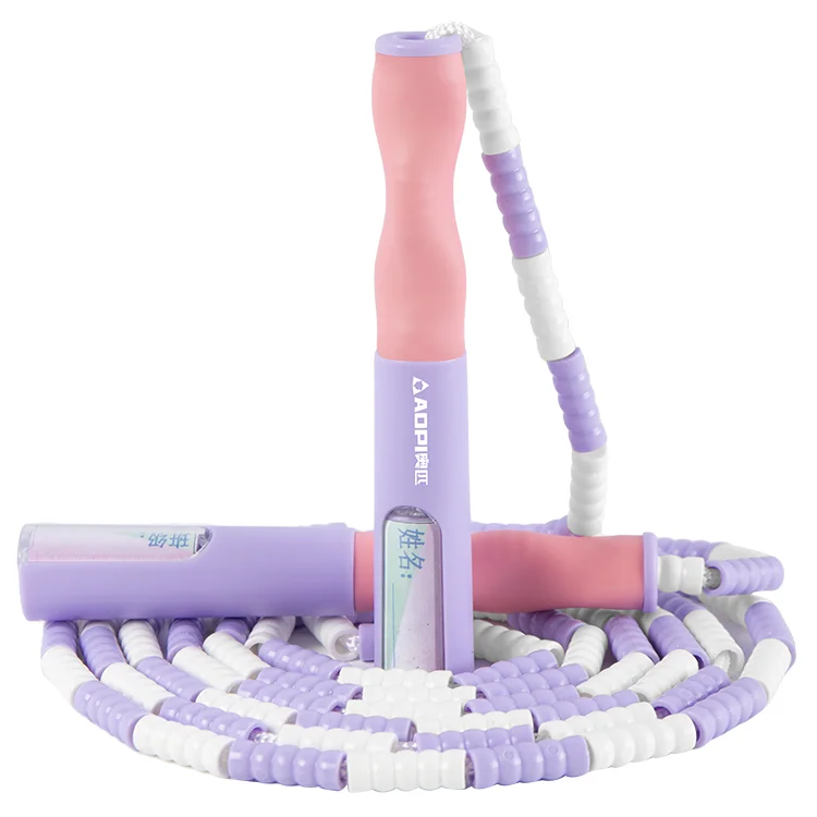 TPE PVC materials lightweight bamboo jump rope fancy bamboo joint skip entertainment rope jump rope