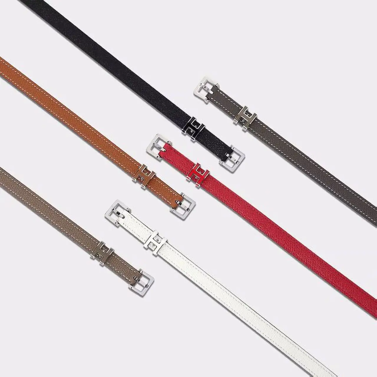 2021 Luxury Customized logo new designer PU leather ladies classic fashion stunning women Dress buckle belt for womens