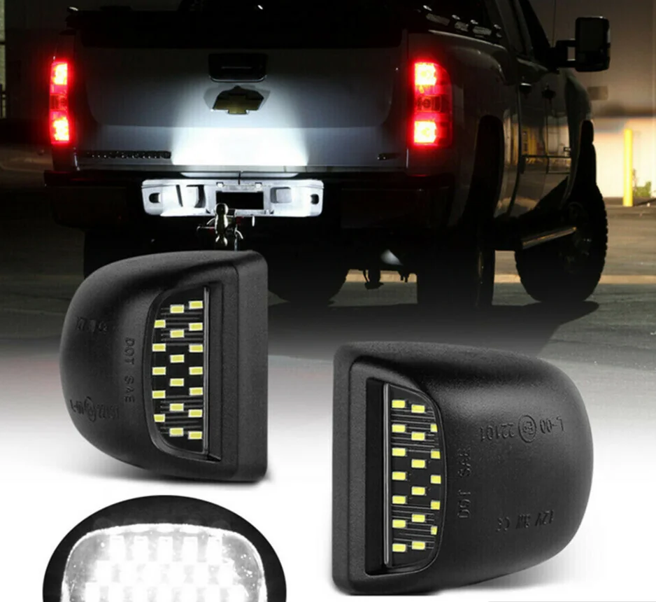 Светодиодная подсветка номерного знака для Chevy Suburban Tahoe GMC Sierra 1500 2500