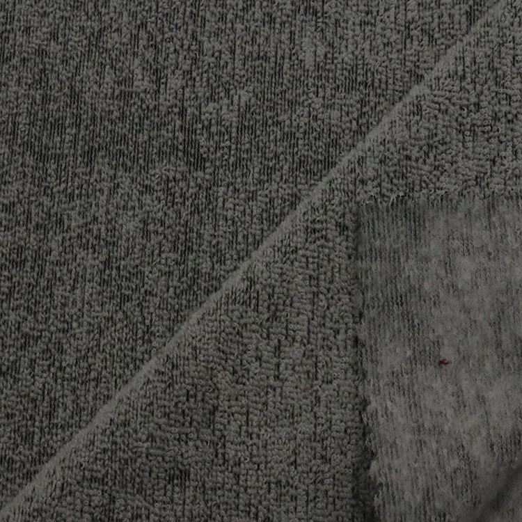 
Grey Melange Polyester/cotton T/C Backside Brushed Knitted Terry Fleece 100% Polyester Garment Bangladesh Accept Custom Designs 