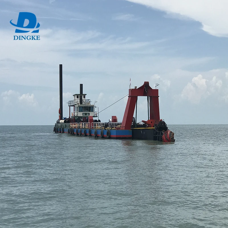 DINGKE  Mud Sediment Gravel 16 Inch Sand Cutter Suction Dredger/Dredge/Dredging Mining Equipment Machine