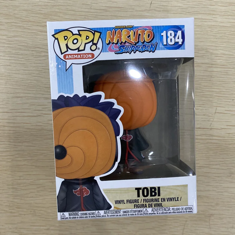  Funko Pop #184 Наруто Тоби фигурка Коллекционная модель