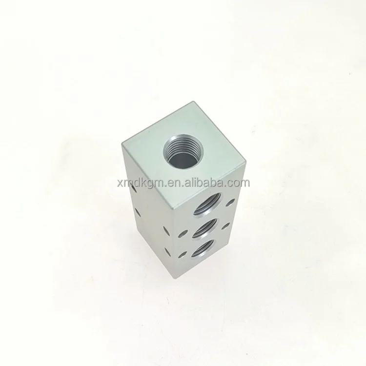 custom Manifold Blocks Pneumatic Components cnc machining center milling aluminum parts service for Automation