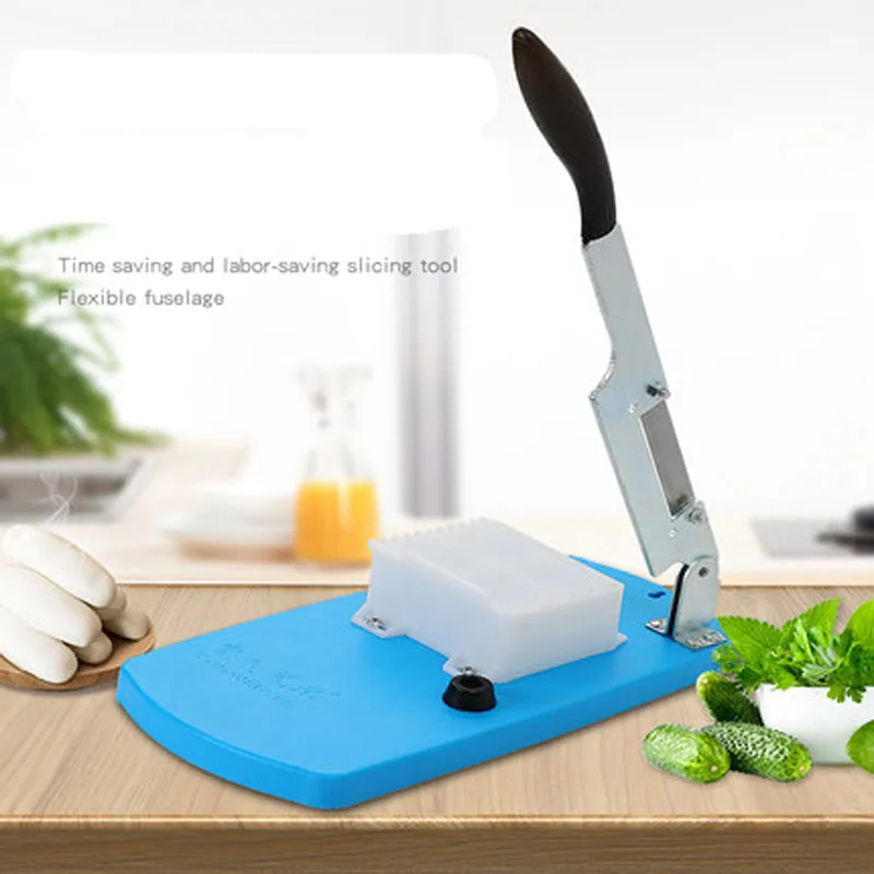 Meat Slicing Machine Alloy steel Household Manual Thickness Adjustable Meat and Vegetables Slicer Multifunctional Table Slicer