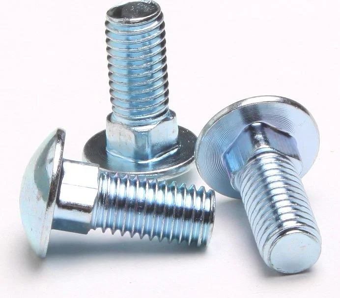 Grade 4.8 8.8 10.9 DIN 603 M10 Square Neck Carriage Bolt Carbon Steel Head T-Bolt Titanium Alloy Material 40mm 50mm 80mm Options