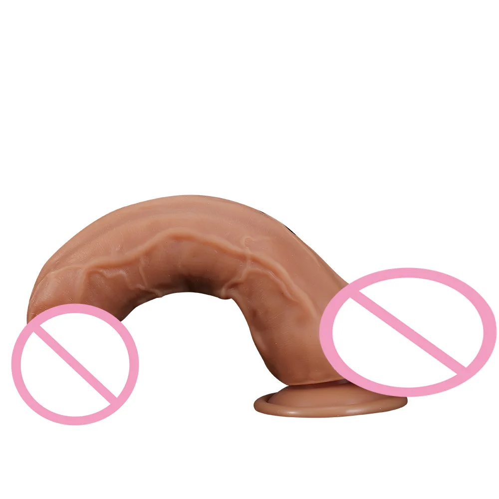 Rocket Raccoon Realistic Sliding Foreskin Penis Thick Silicone Dildo Suction Cup Masturbation Dick Sex Toys For Women Wholesale