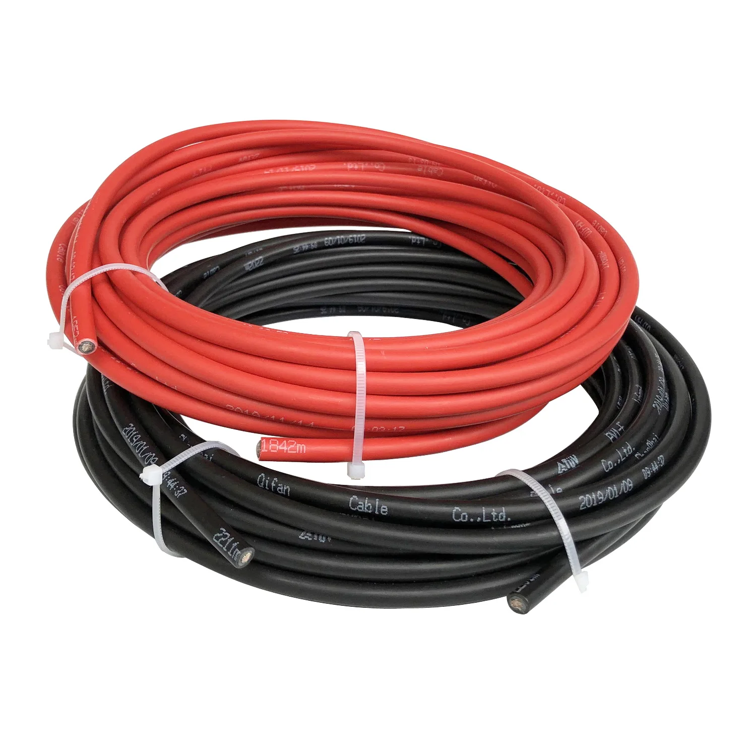 Discount JA 4.0mm2 Red Black XLPO 600/1000 Voltage rating Insulation PV1-F Photovoltaic Solar Cable
