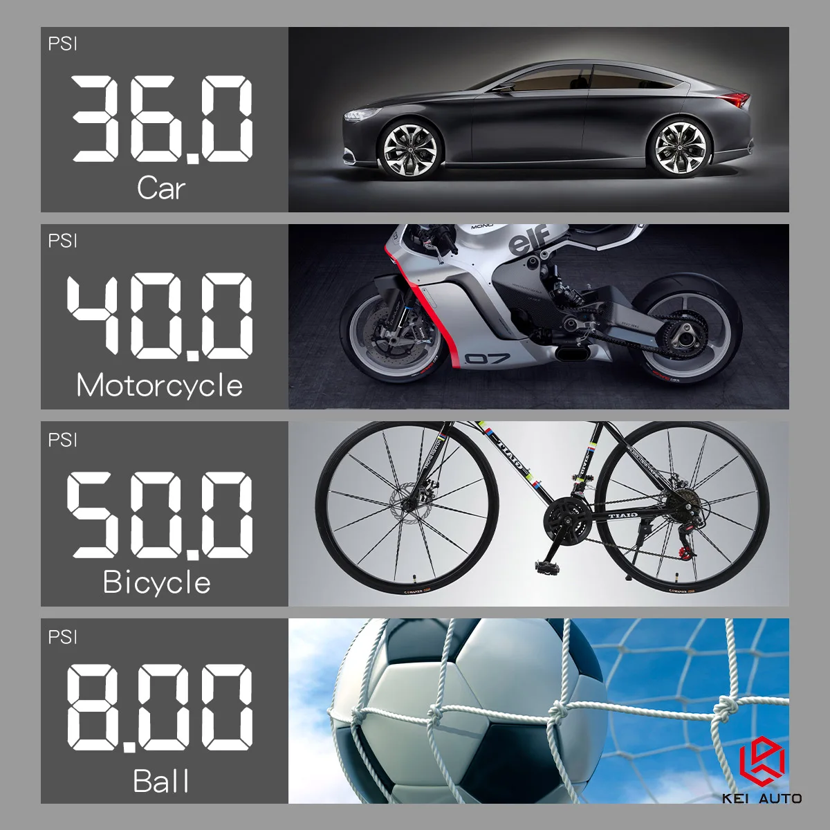 6000mAh Electrical Digital Portable Car Tire Inflator 150PSI Pressure Air Pump for Motorcycle Scooter Bike AUTO Tyre Balls