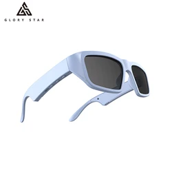 Wireless BT Smart Speaker Sunglasses Headset MP3 Music Audio Smart Glasses with bluetooth microphone anti-blue light lenses