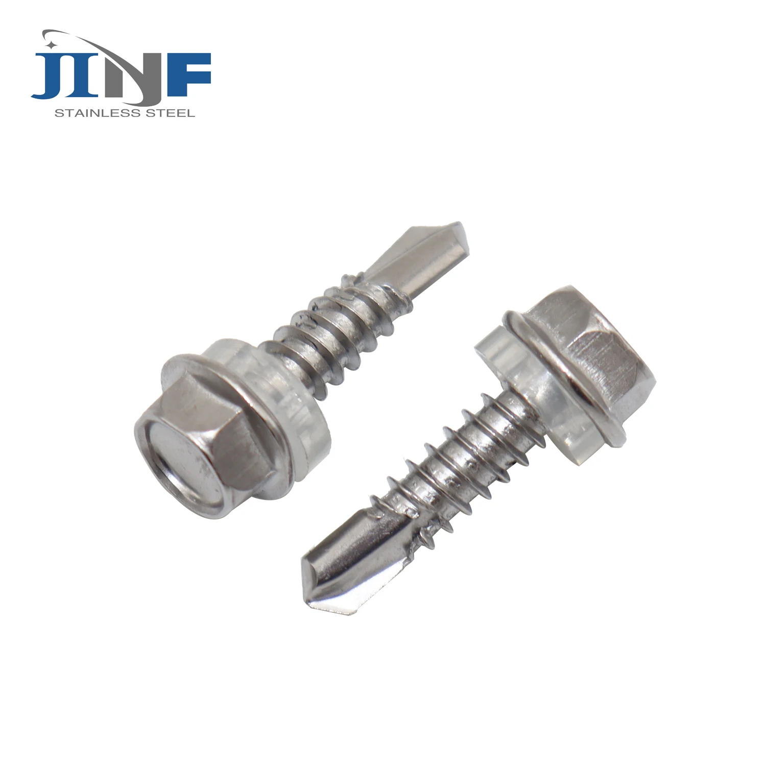 Stainless Steel 201 304 316 DIN7054K Hex Head Self Drilling Screw