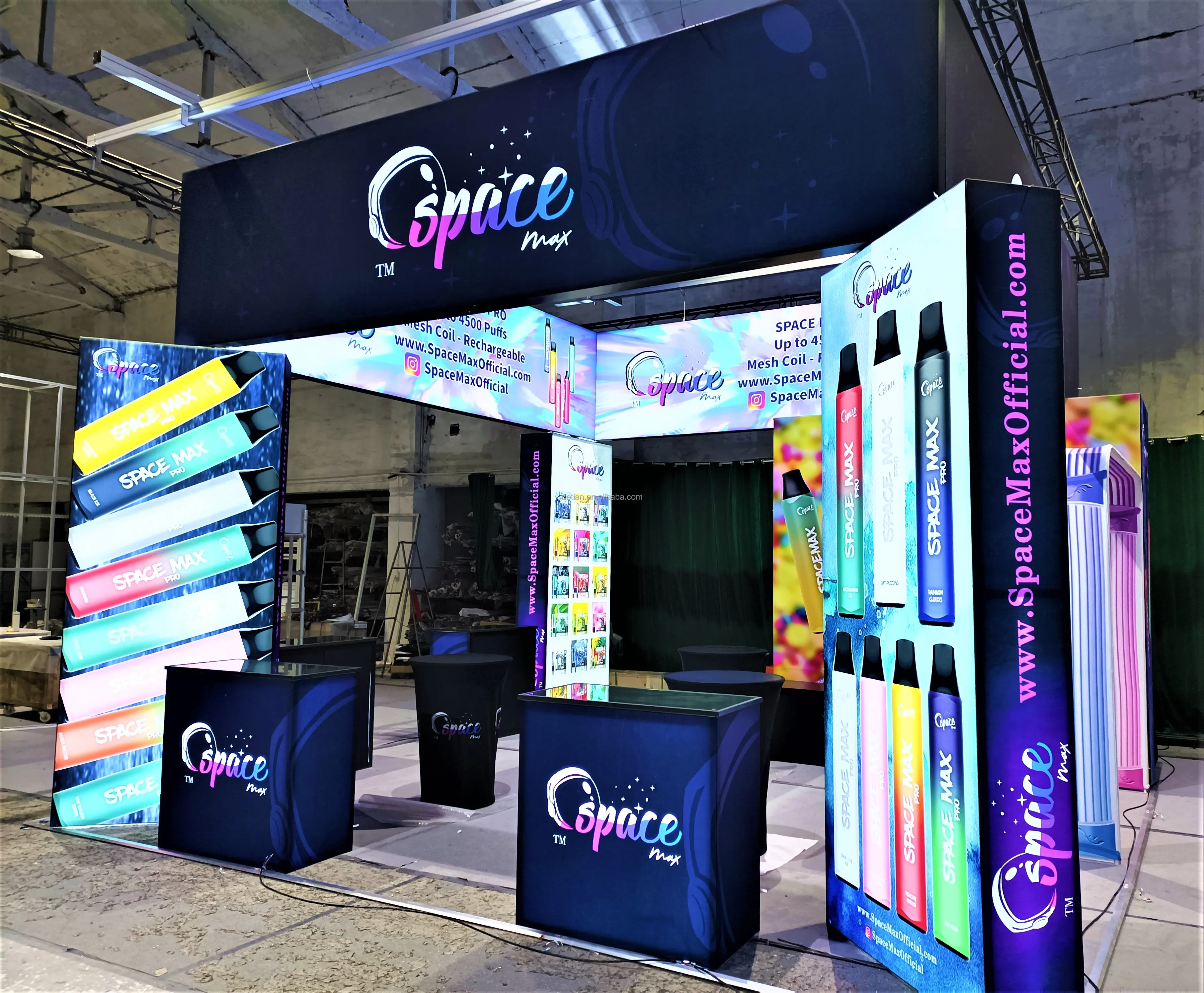 Detian Display offer islands display exhibition stands, exhibition booth trade show stand 20-20