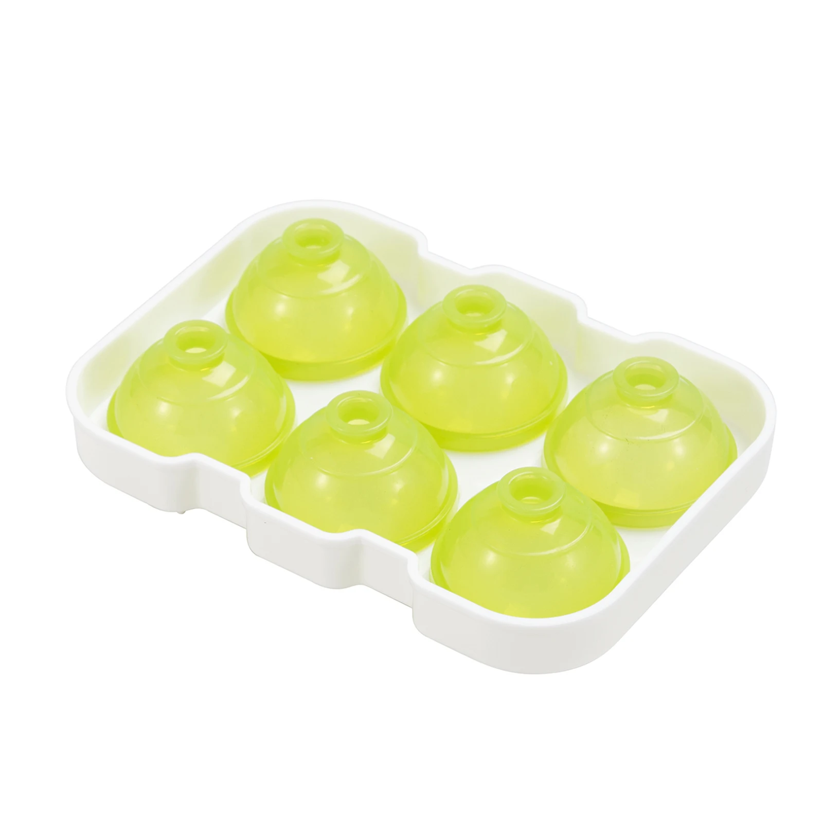 BPA Free Durable 6 Cavity Ice Mold Silicone Ice Cube Tray Crystal Clear Ice Ball Maker Mould