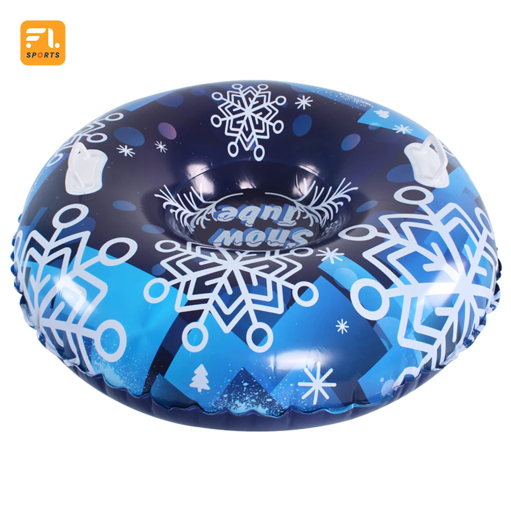 Winter Outdoor Sports Toys Colorful New Design Cold Resistant Material Inflatable Snow Sled Snowflake Winter Outdoor Sports