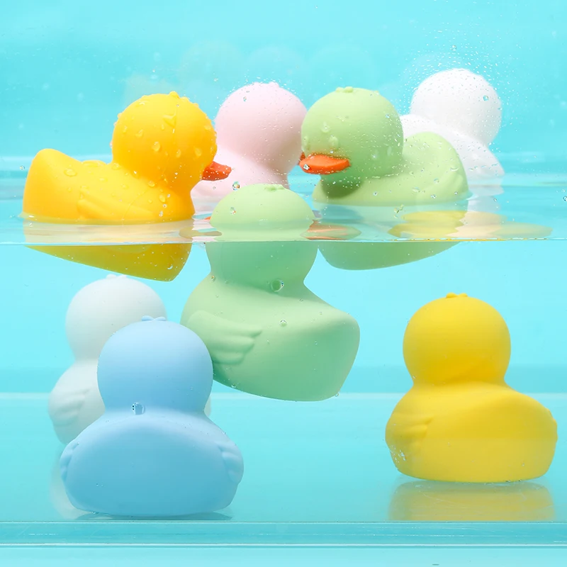 KEAN New Arrivals Mold Free Silicone Baby Bath Time Shower Toy Animals Duck Water Spray Toddler Duck Bath Toy For Kids