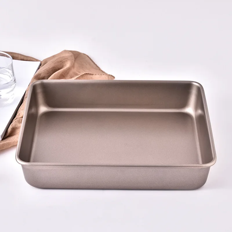 Square Non-Stick Carbon Steel Bakeware Tools Set Cake Baking Tray Metal Baking Dishes Brownie Pan Sets