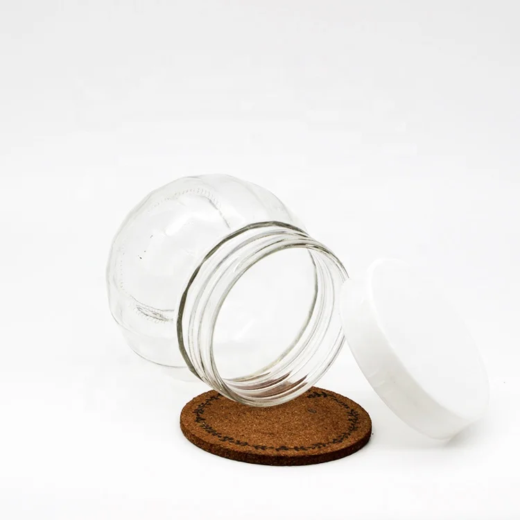 
Home Usage 740ml 800ml Clear Glass Jar Eco-Friendly Durable Storage Jars With Plastic Bamboo Lid 