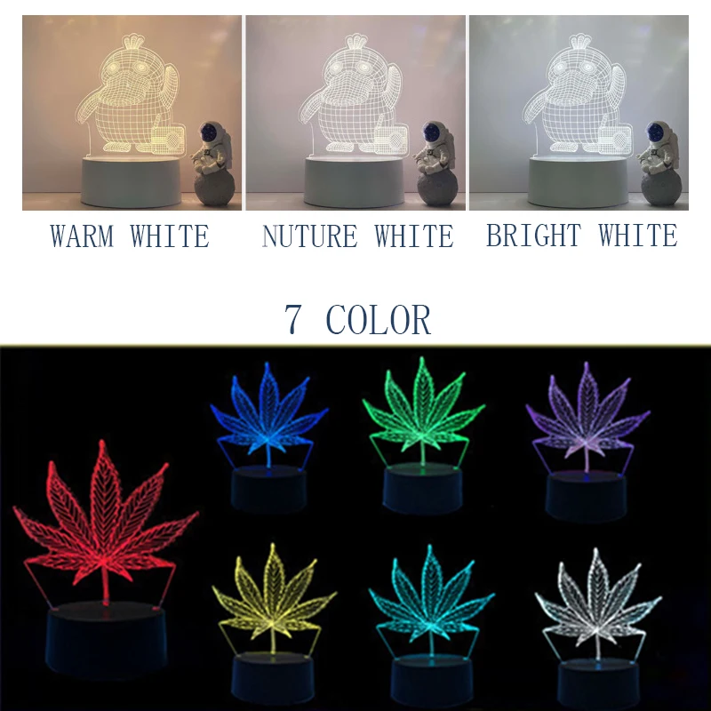 MU New Electronic Product Creative Gift Led Night Light Christmas Birthday Gift Strange 3d Night Light mothers day gift 2023