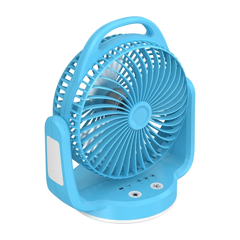 Outdoor camping Electric Mini Personal Fan with LED USB Fan Small Summer Portable Rechargeable Table Fan