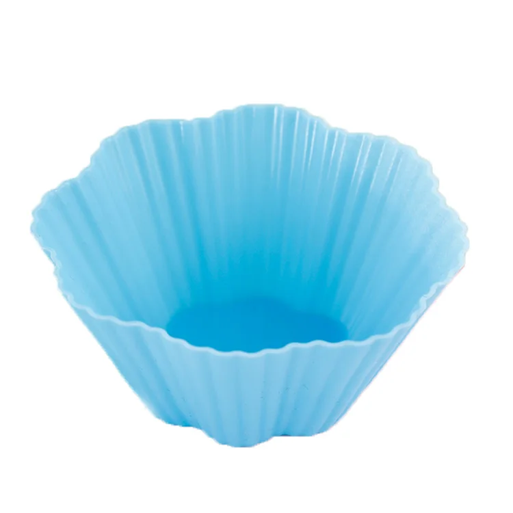 
Hot Sale Flower Shape Approved Silicone Muffin Cupcake Mold Silicone Cup Cake 