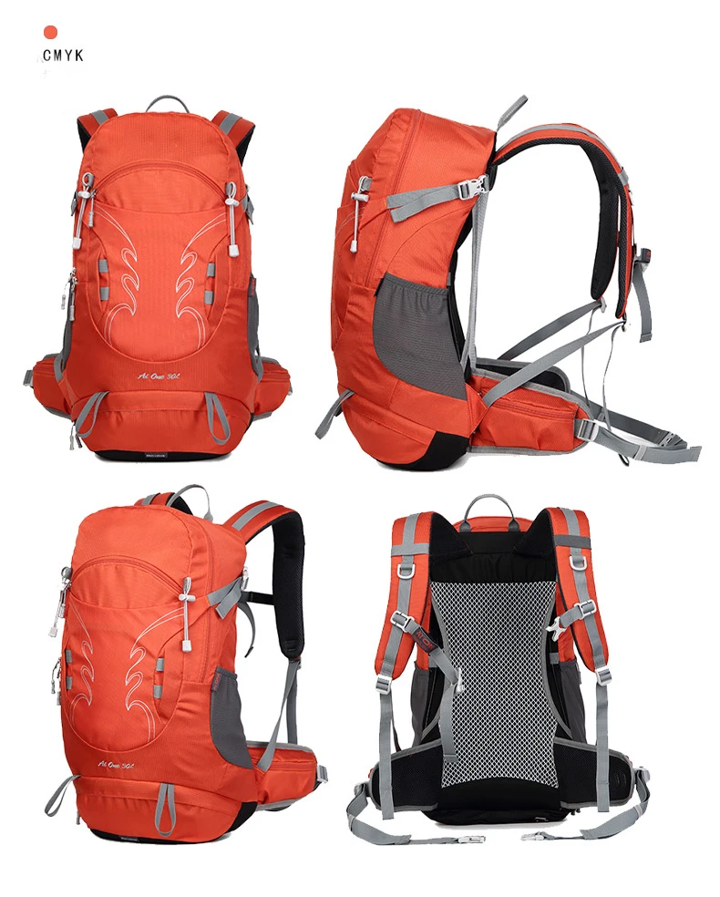 30L Waterproof Hiking Daypack with Rain Cover, Lightweight Travel Trekking Backpack