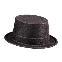 GG wholesale Retro British Style Jazz Hat Gold Powder Sequin Top Hat Carnival Festival Bar Party Props