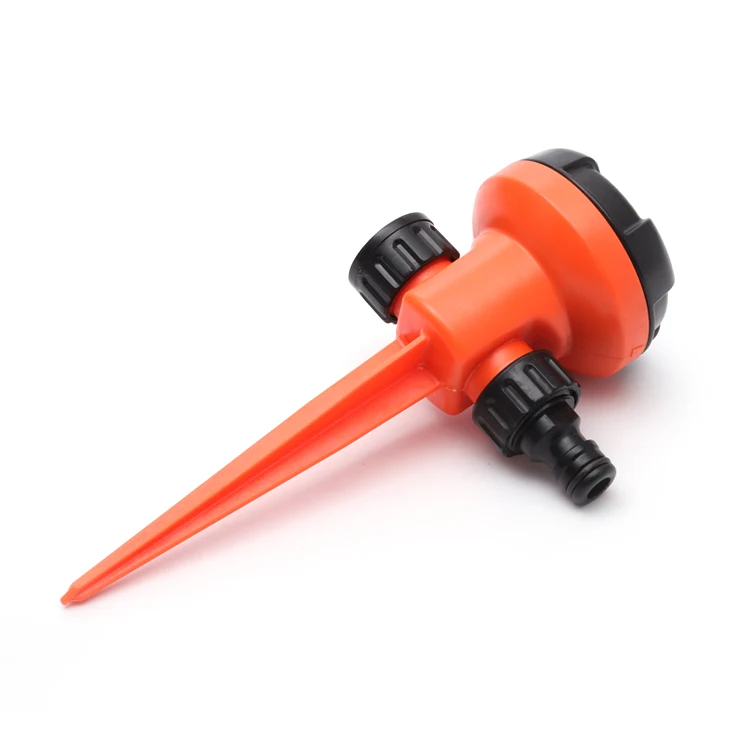 Garden Plastic Watering Irrigation Lawn Sprinkler Equipment With Spike