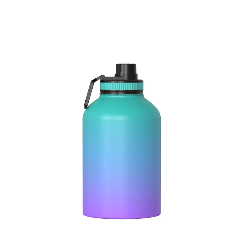 Modern 32 oz Sublimation Water Bottle - Stainless Steel Tumbler Metal Flask - Wide Mouth Double Wall Vacuum Insulated Leakproof
